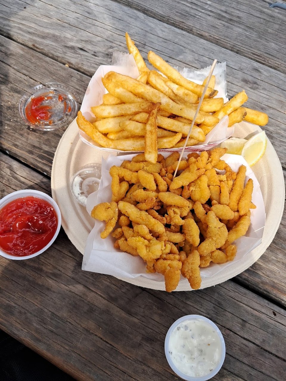 Clam Strips and Fries